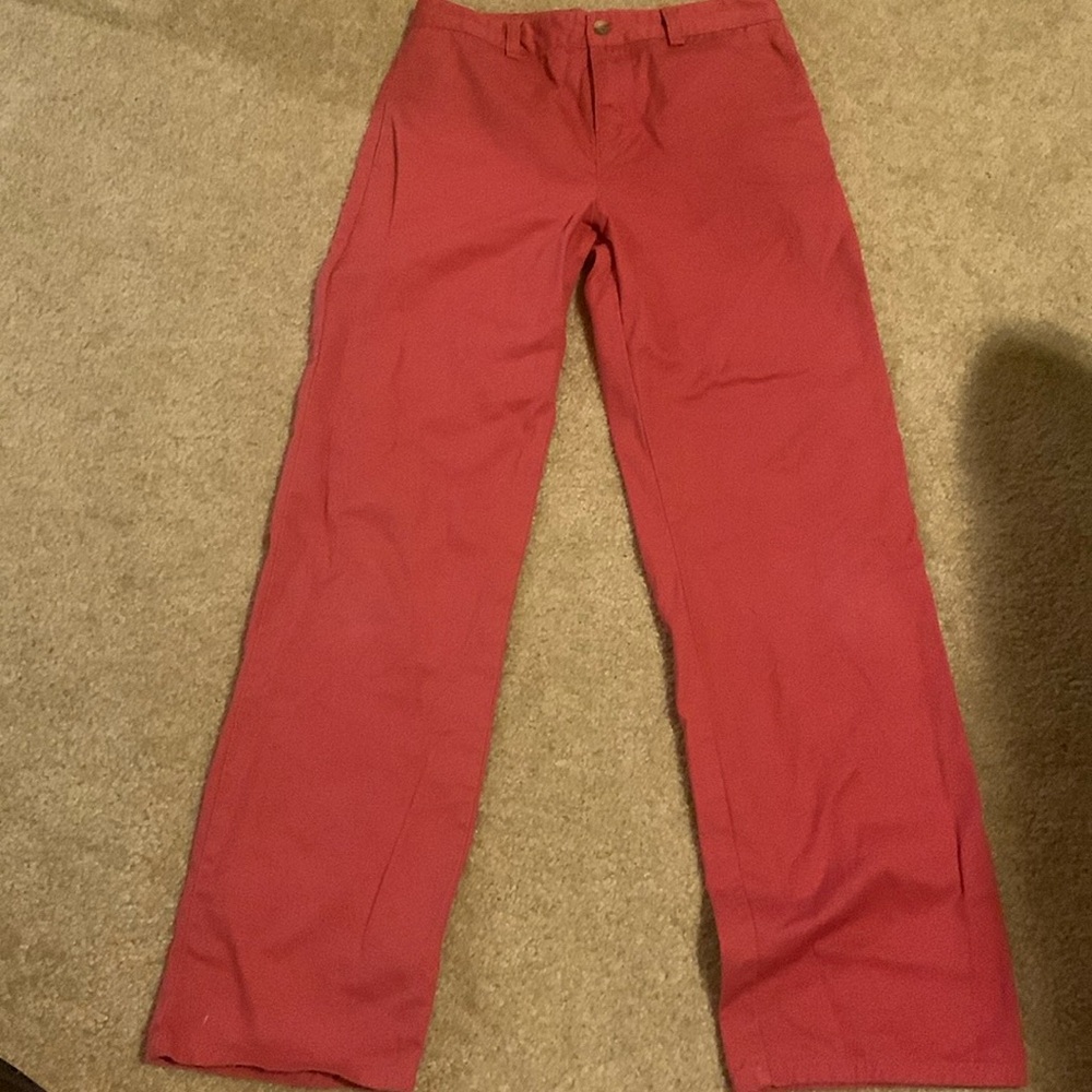 Red Polo pants size youth boys 14